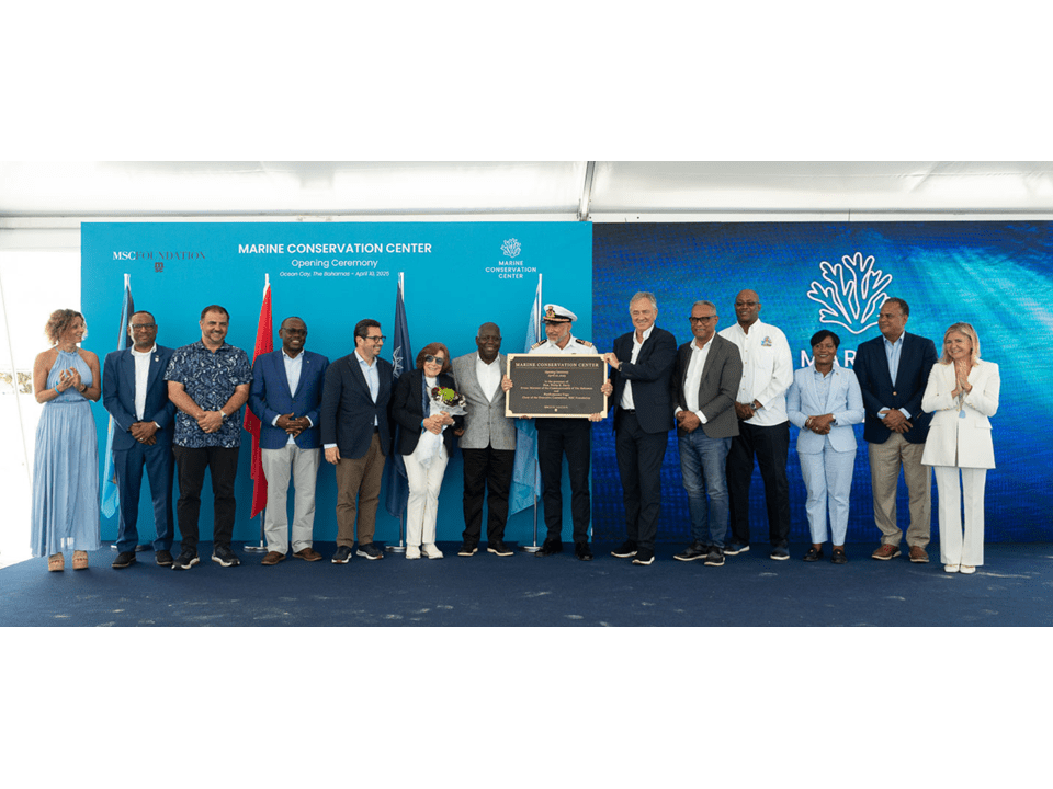MSC Foundation representatives officially inaugurating the organization’s new marine conservation center.